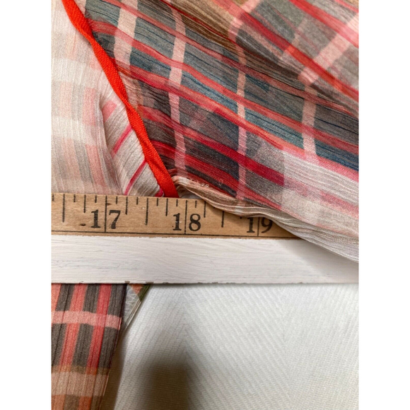 Anthropologie Adelyn Rae Grid Graphic Romper Ruffle Lined Size Small - Picture 7 of 12